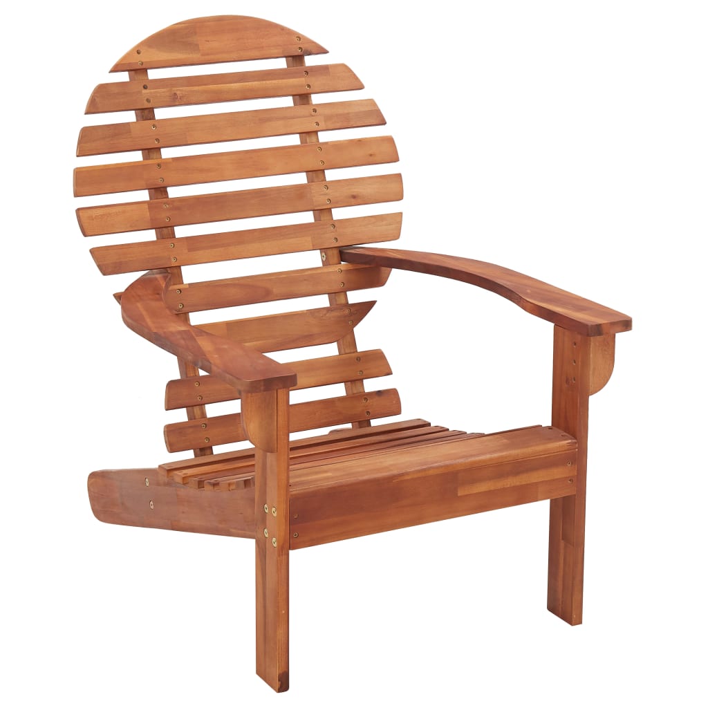 vidaXL Folding Adirondack Chair Lawn Chair for Outdoor Porch Solid Wood Acacia-1