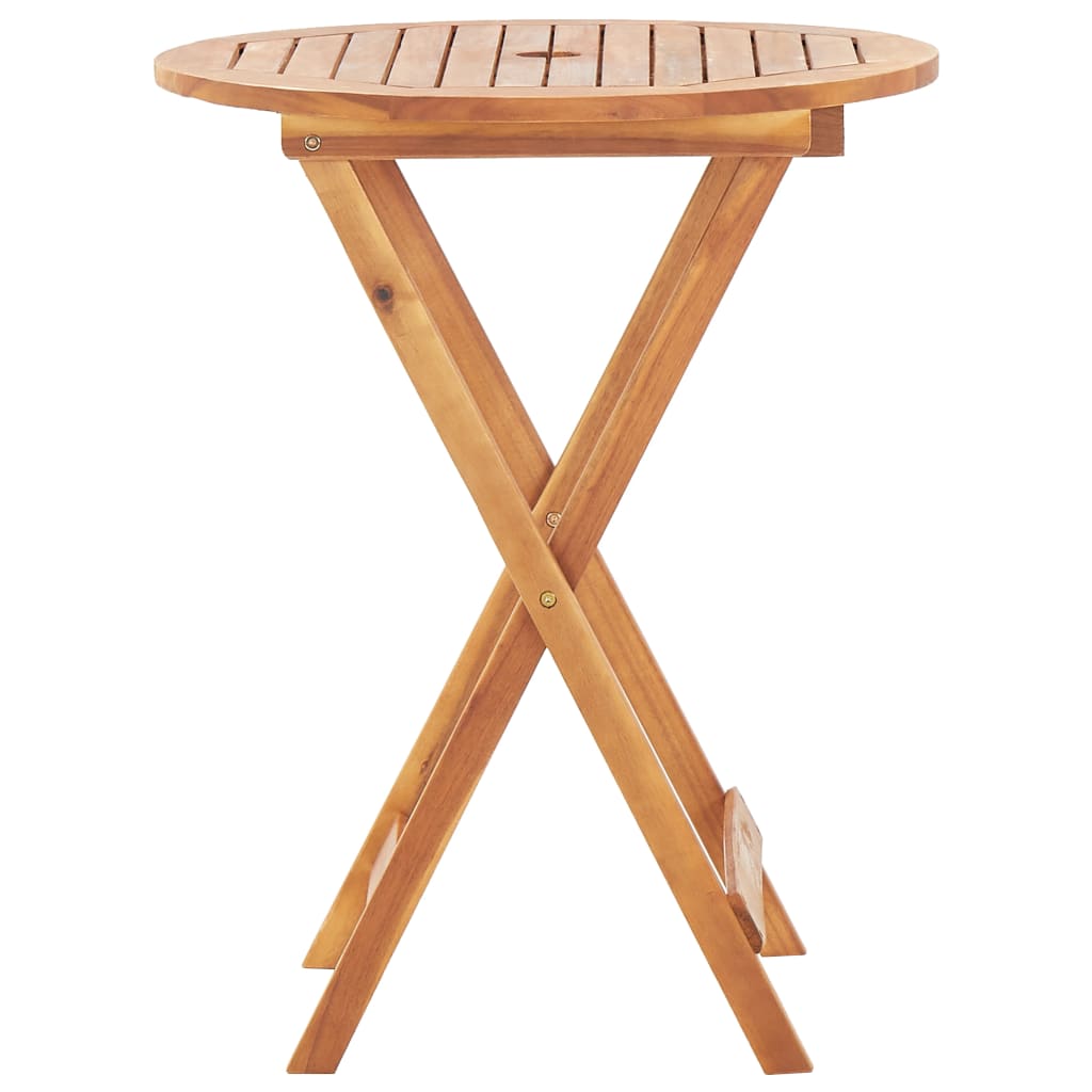 vidaXL Folding Patio Table 35.4"x29.5" Solid Acacia Wood-3