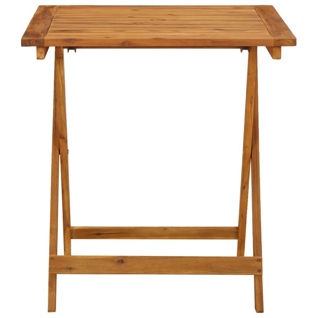 vidaXL Folding Patio Table 35.4"x29.5" Solid Acacia Wood-17