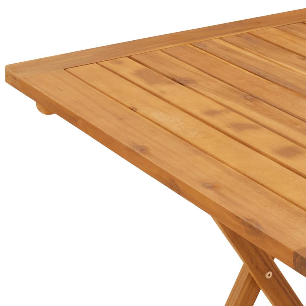 vidaXL Folding Patio Table 35.4"x29.5" Solid Acacia Wood-19