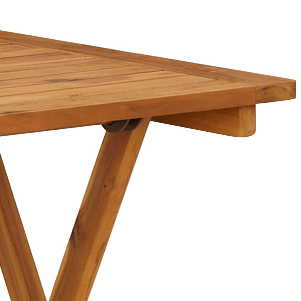 vidaXL Folding Patio Table 35.4"x29.5" Solid Acacia Wood-23