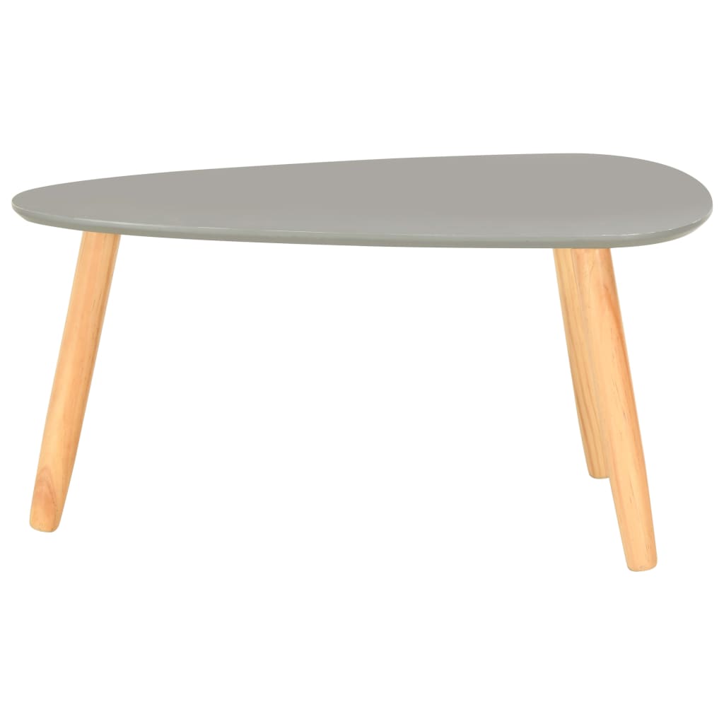 vidaXL Coffee Table Set 2 Piece End Table Side Sofa Table Solid Wood Pine-3