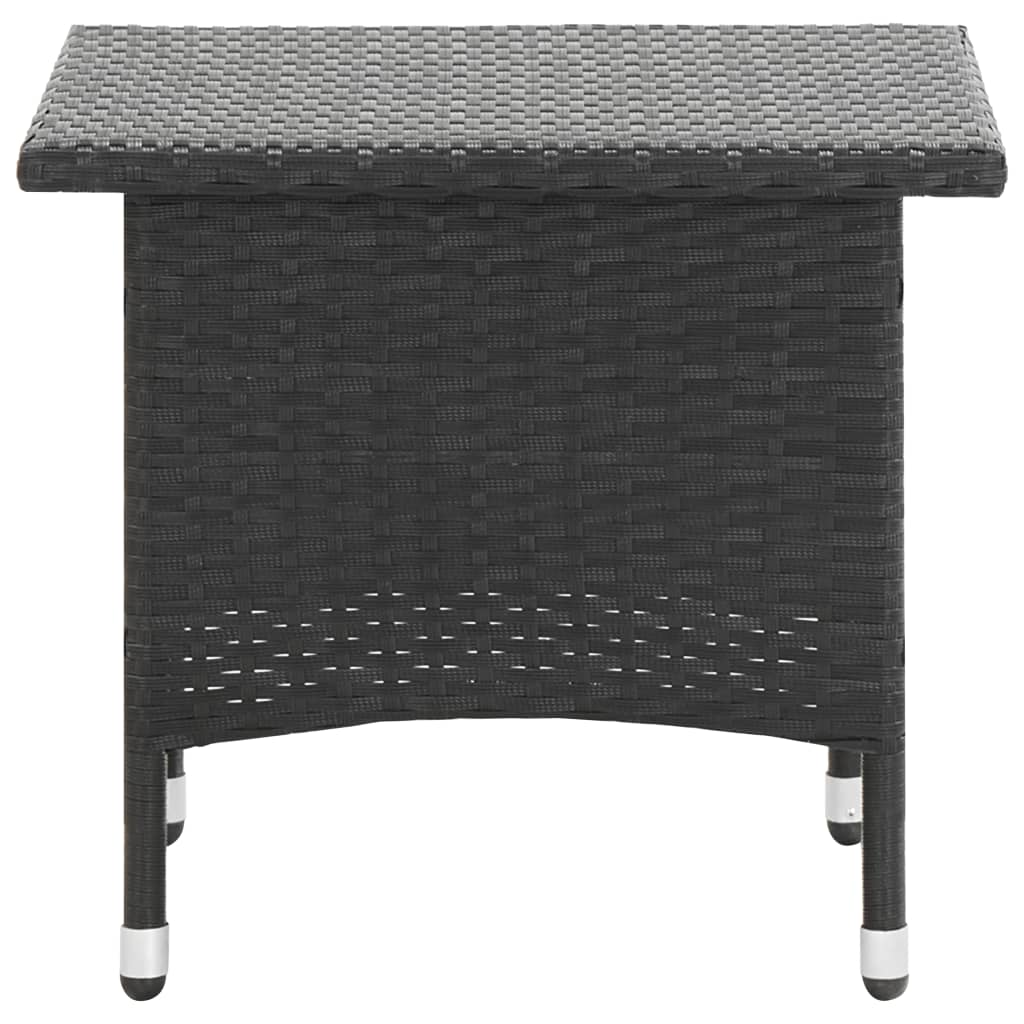 vidaXL Patio Table Outdoor Dining Table Garden Wicker Furniture PE Rattan-2