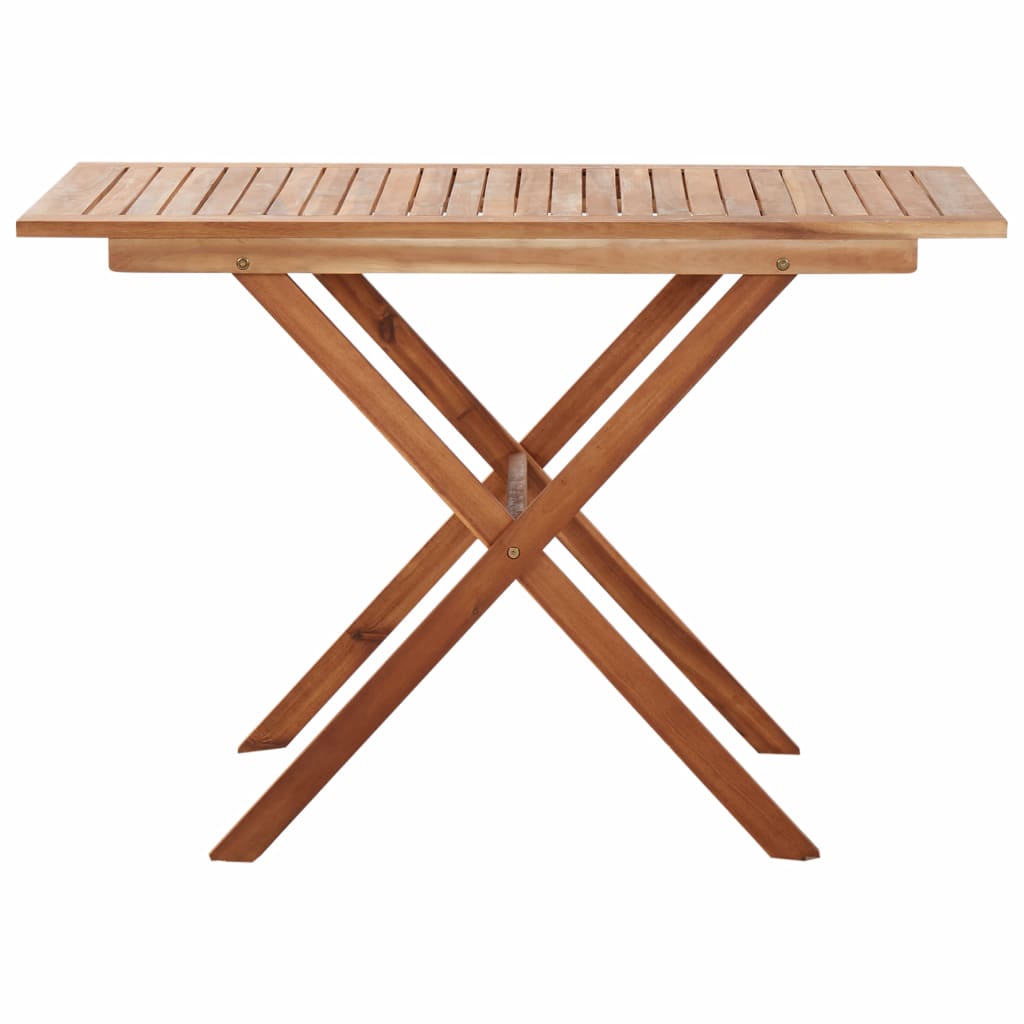 vidaXL Patio Table 43.3"x26.4"x29.1" Solid Acacia Wood-1