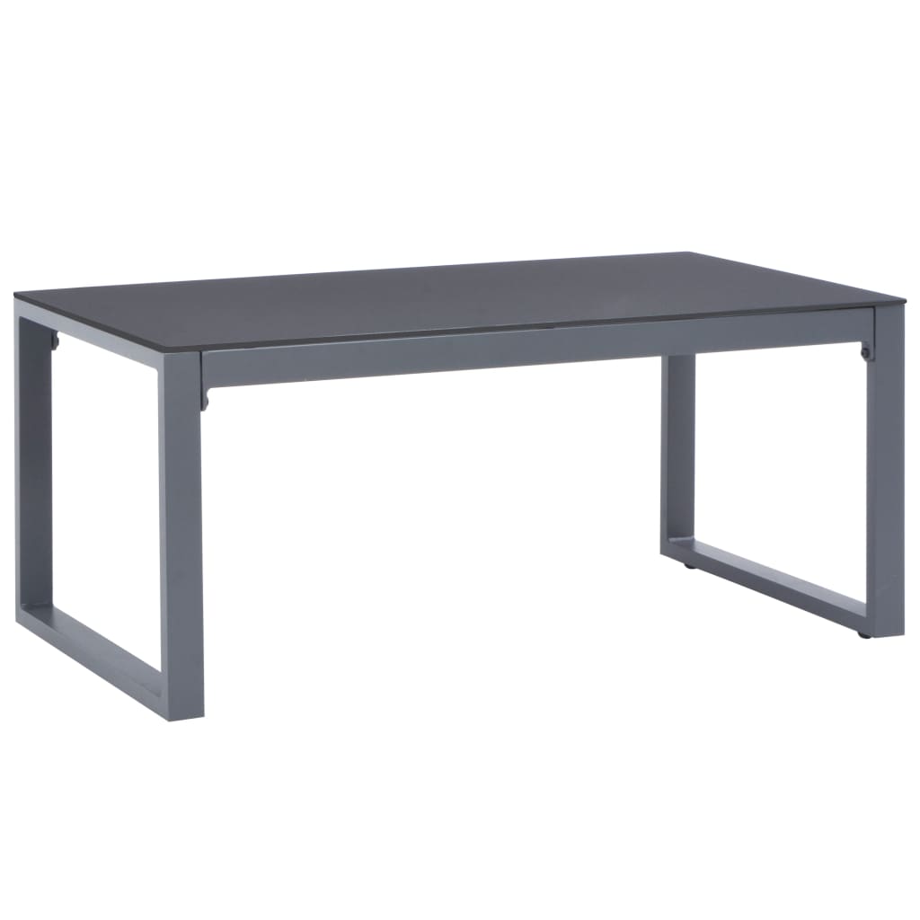 vidaXL Coffee Table 35.4"x19.7"x15.7" Aluminum-0