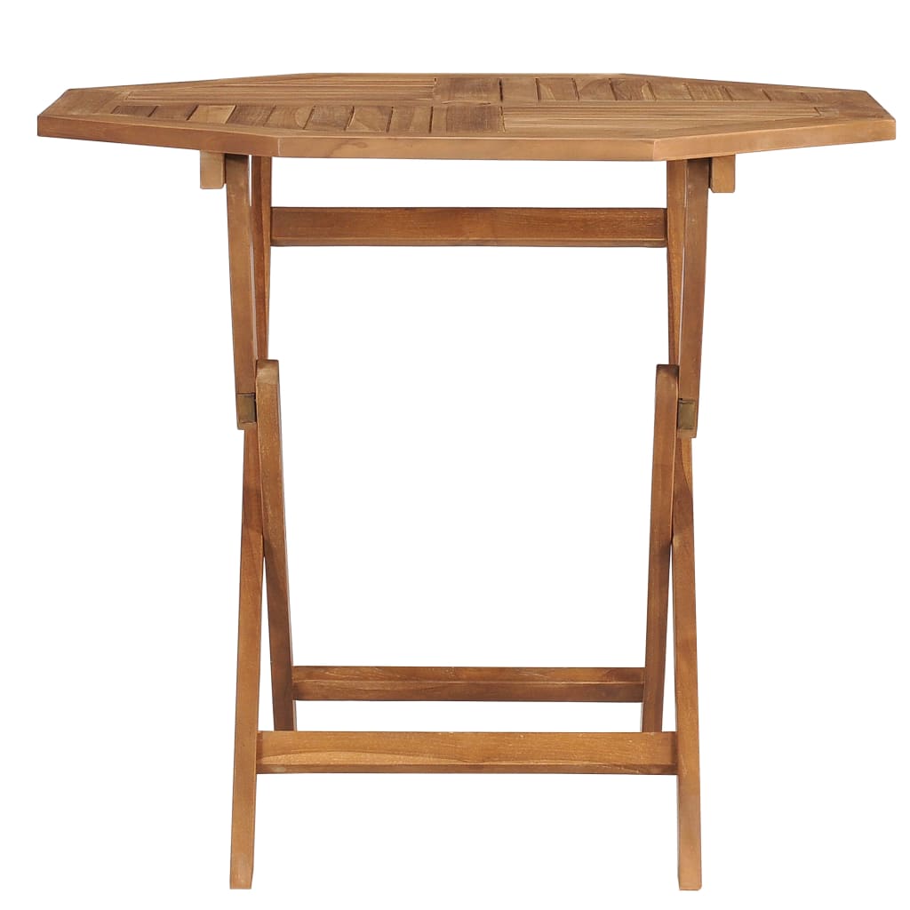 vidaXL Folding Patio Table 33.5"x33.5"x29.9" Solid Teak Wood-1