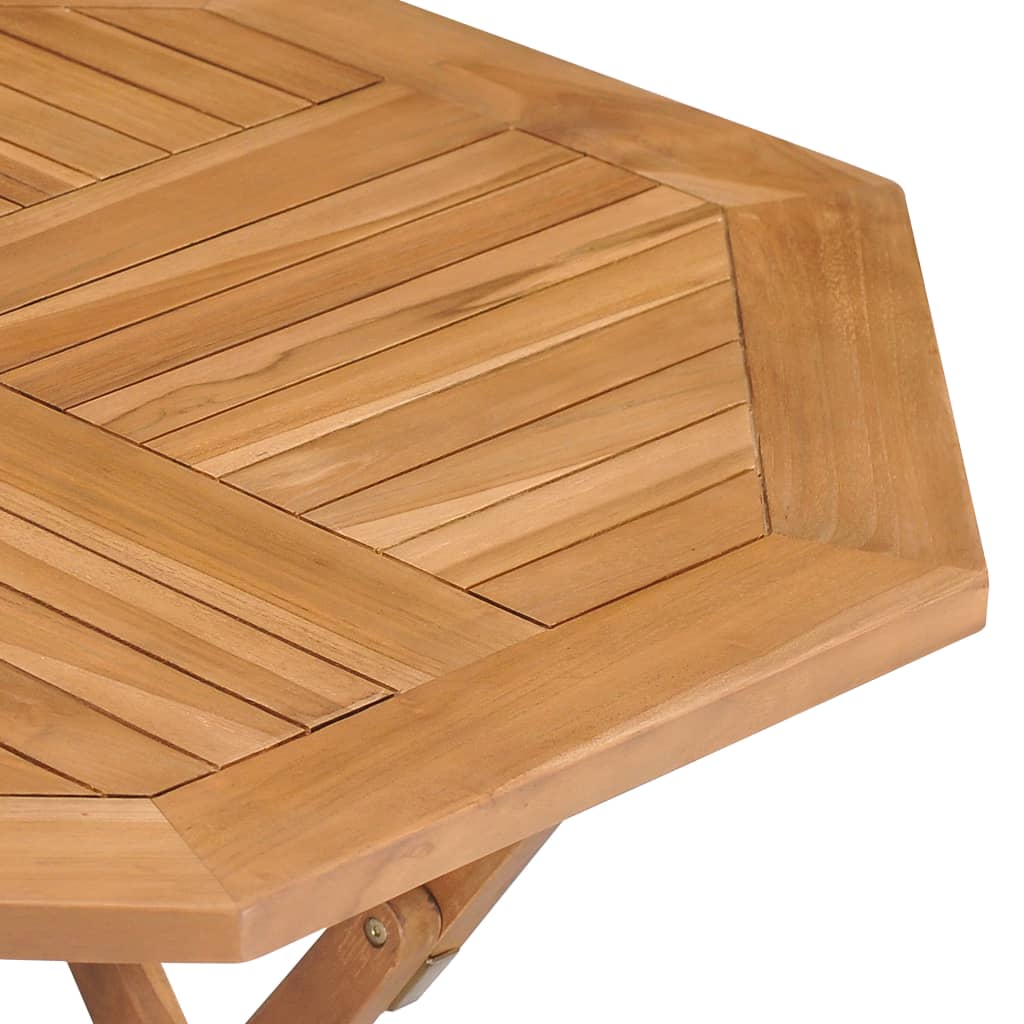 vidaXL Folding Patio Table 33.5"x33.5"x29.9" Solid Teak Wood-3