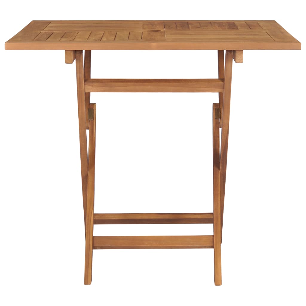 vidaXL Folding Patio Table 33.5"x33.5"x29.9" Solid Teak Wood-1