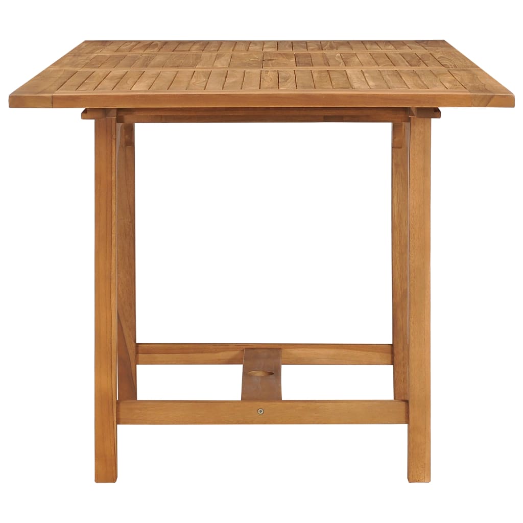 vidaXL Extending Patio Table (43.3"-63")x31.5"x29.5" Solid Teak Wood-6
