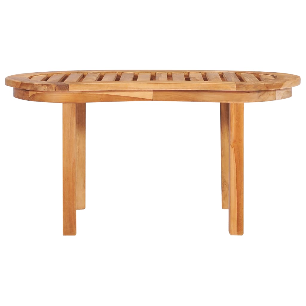 vidaXL Coffee Table 35.4"x19.7"x17.7" Solid Teak Wood-1