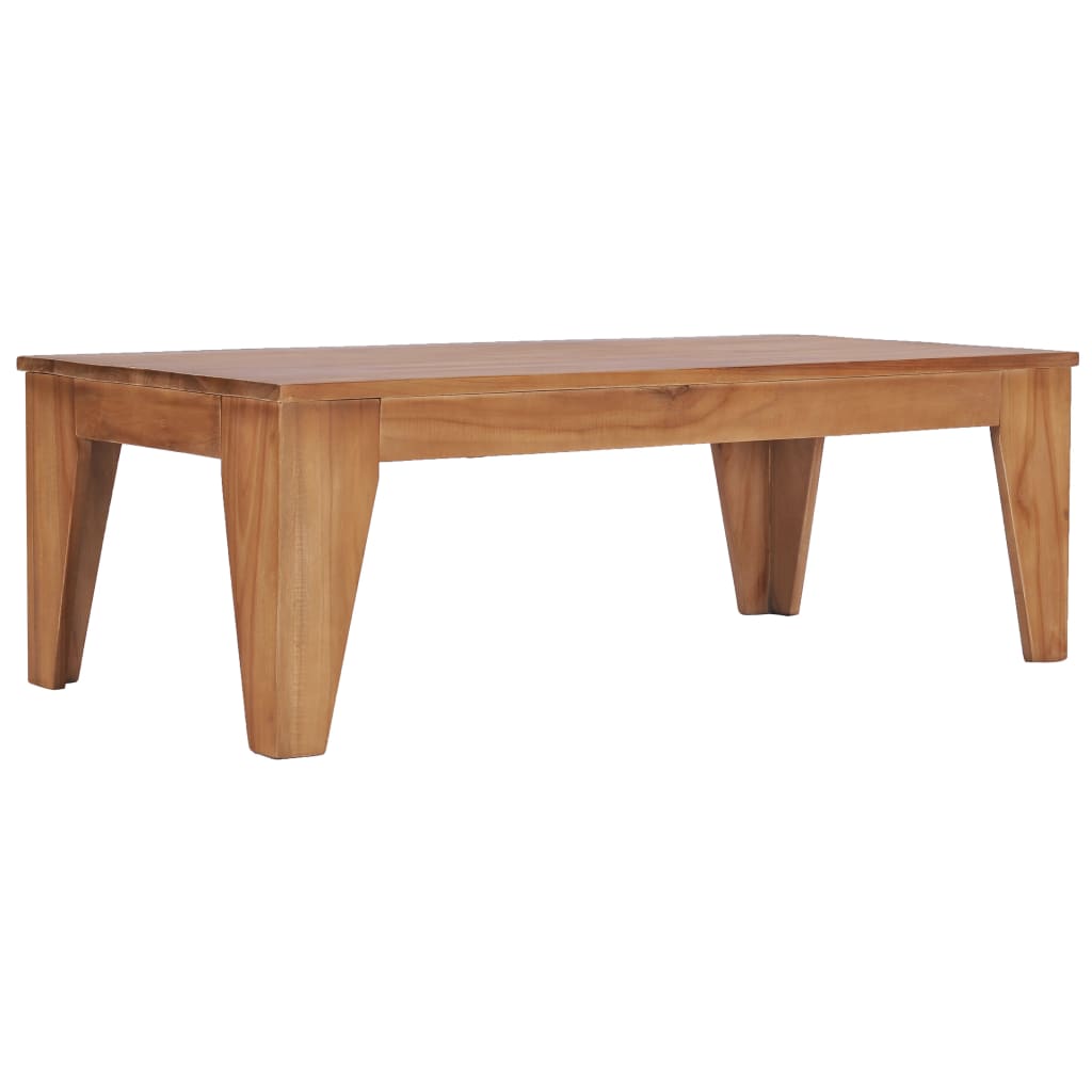vidaXL Coffee Table 47.2"x23.6"x15.7" Solid Teak Wood-0