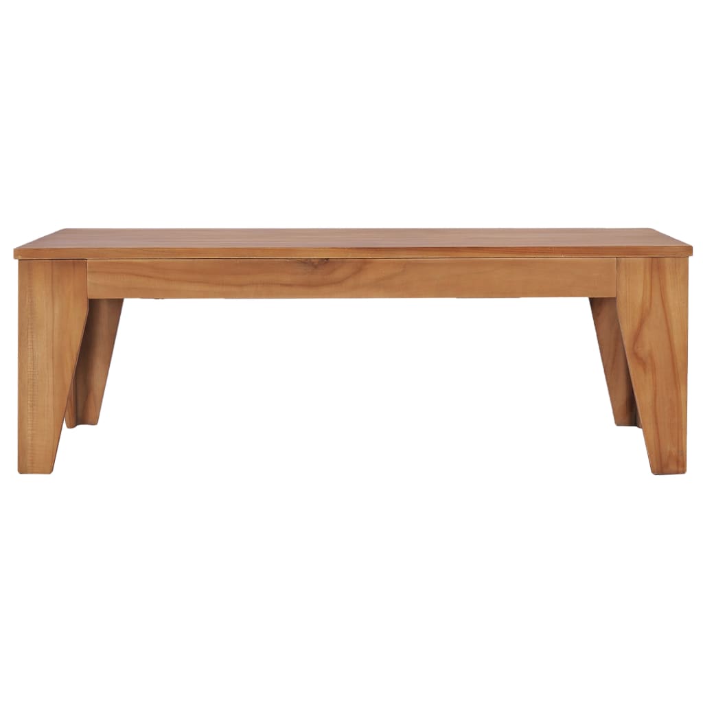 vidaXL Coffee Table 47.2"x23.6"x15.7" Solid Teak Wood-1