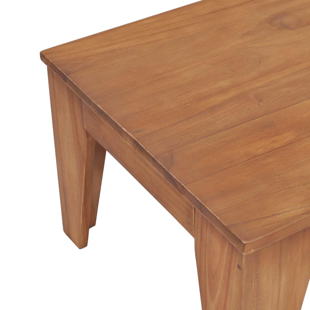 vidaXL Coffee Table 47.2"x23.6"x15.7" Solid Teak Wood-4