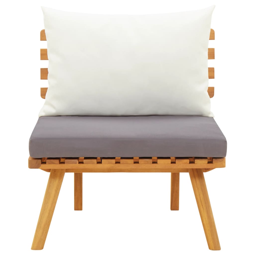 vidaXL Patio Chair with Cushions Solid Acacia Wood-1