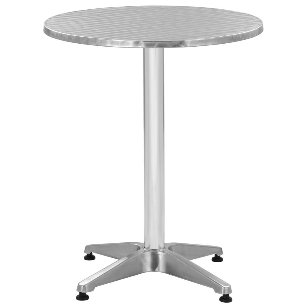 vidaXL Bistro Table Outdoor Side Table Garden Porch Deck Furniture Aluminum-3