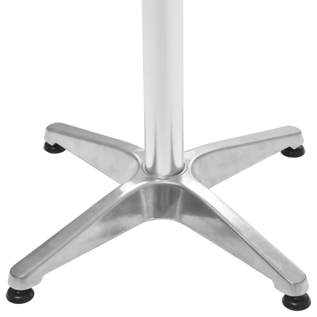 vidaXL Bistro Table Outdoor Side Table Garden Porch Deck Furniture Aluminum-9