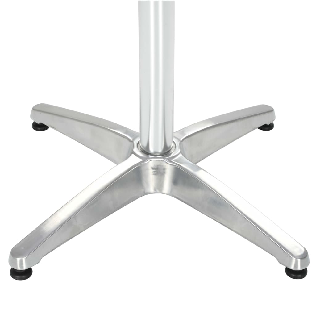 vidaXL Bistro Table Outdoor Side Table Garden Porch Deck Furniture Aluminum-5