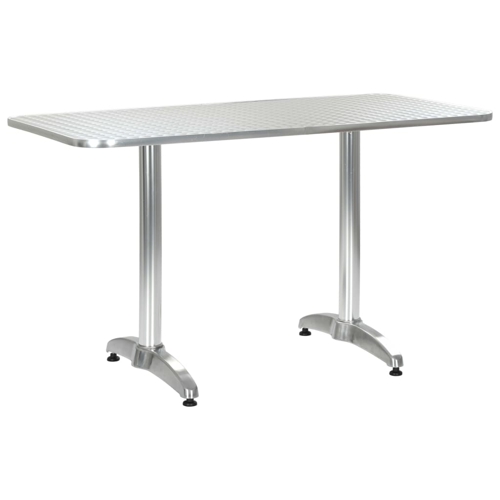 vidaXL Bistro Table Outdoor Side Table Garden Porch Deck Furniture Aluminum-8