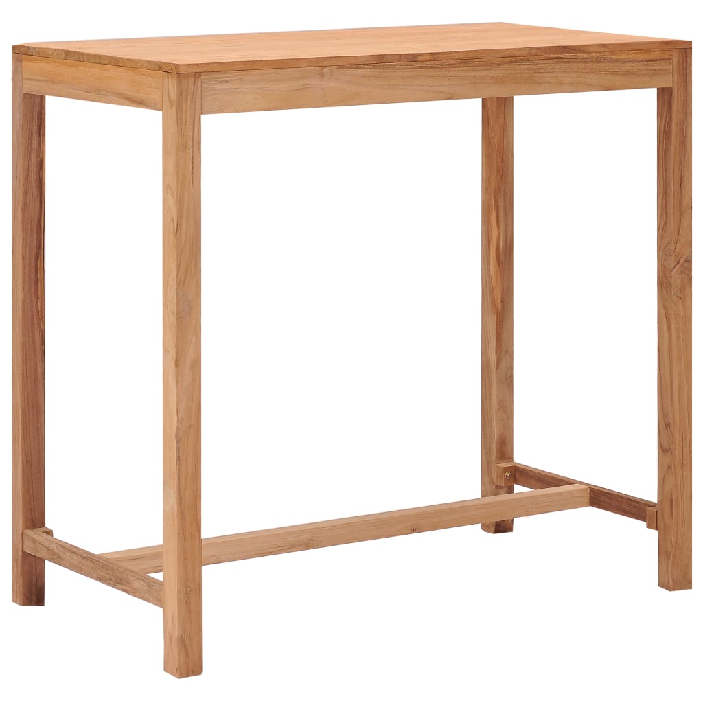 vidaXL Patio Bar Table Outdoor Counter Pub Table for Garden Solid Wood Teak-13
