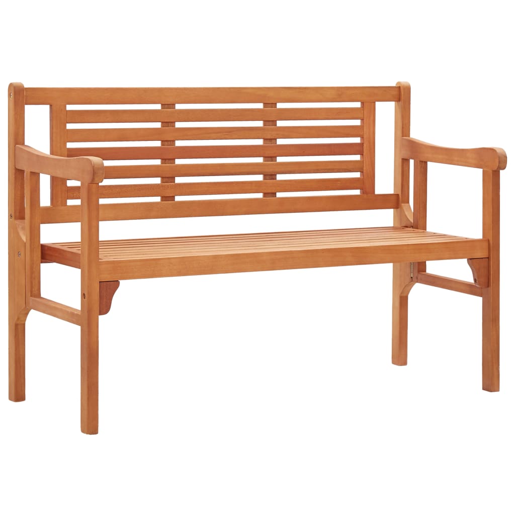 vidaXL Foldable Patio Bench 47.2" Solid Wood Eucalyptus-0