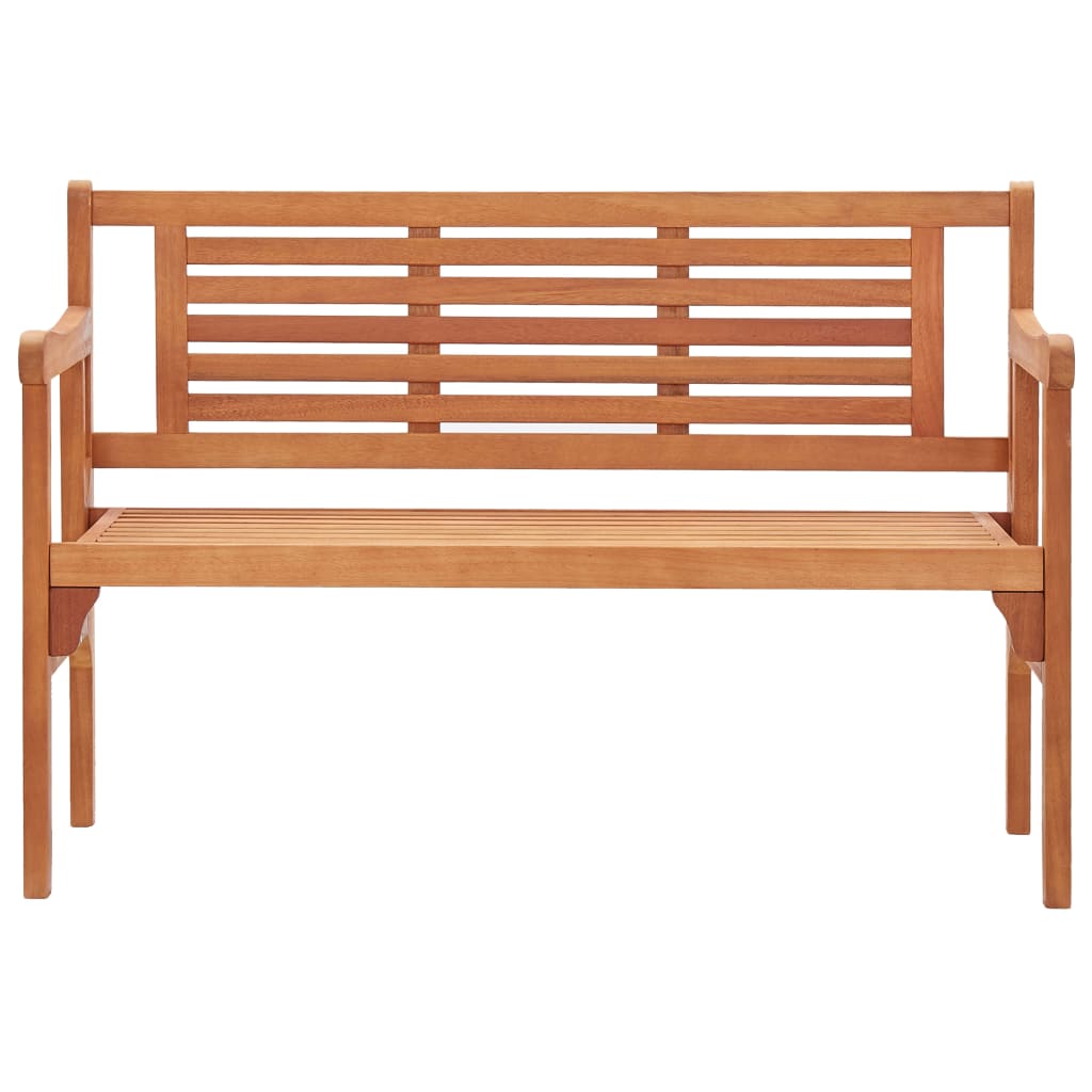 vidaXL Foldable Patio Bench 47.2" Solid Wood Eucalyptus-1