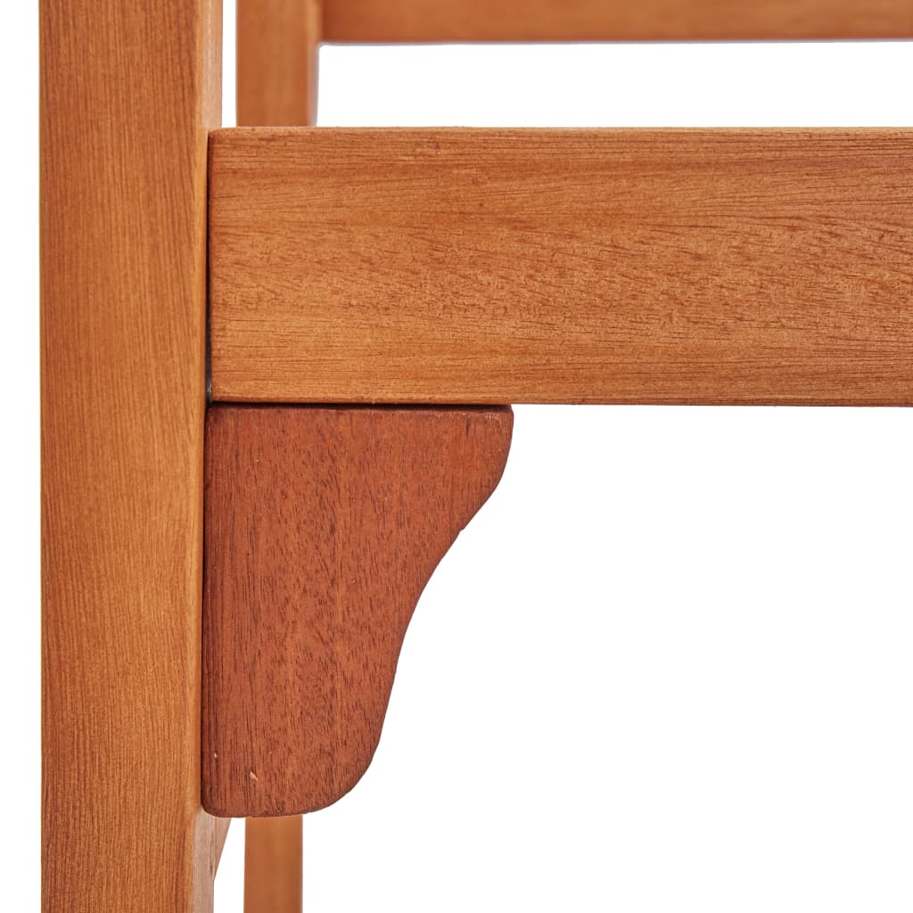 vidaXL Foldable Patio Bench 47.2" Solid Wood Eucalyptus-5