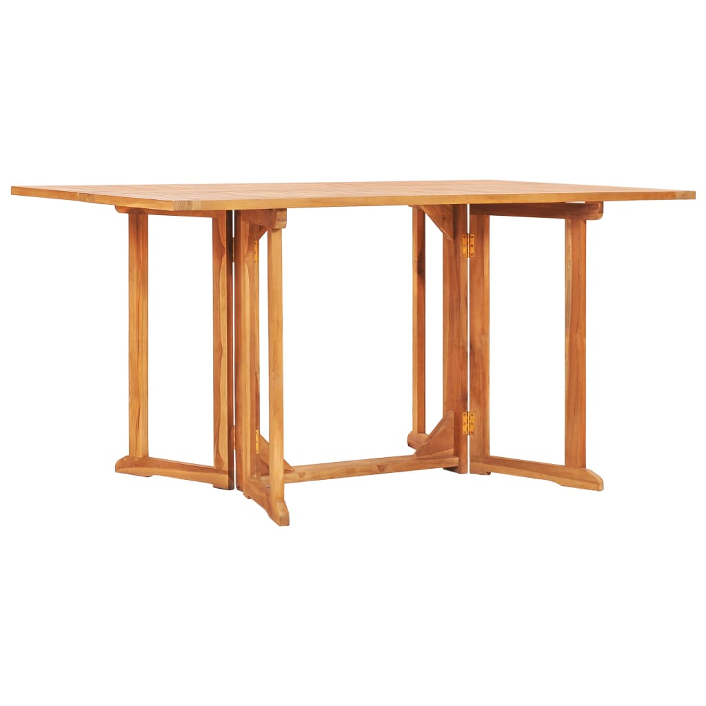 vidaXL Folding Butterfly Patio Table 59.1"x35.4"x29.5" Solid Teak Wood-1