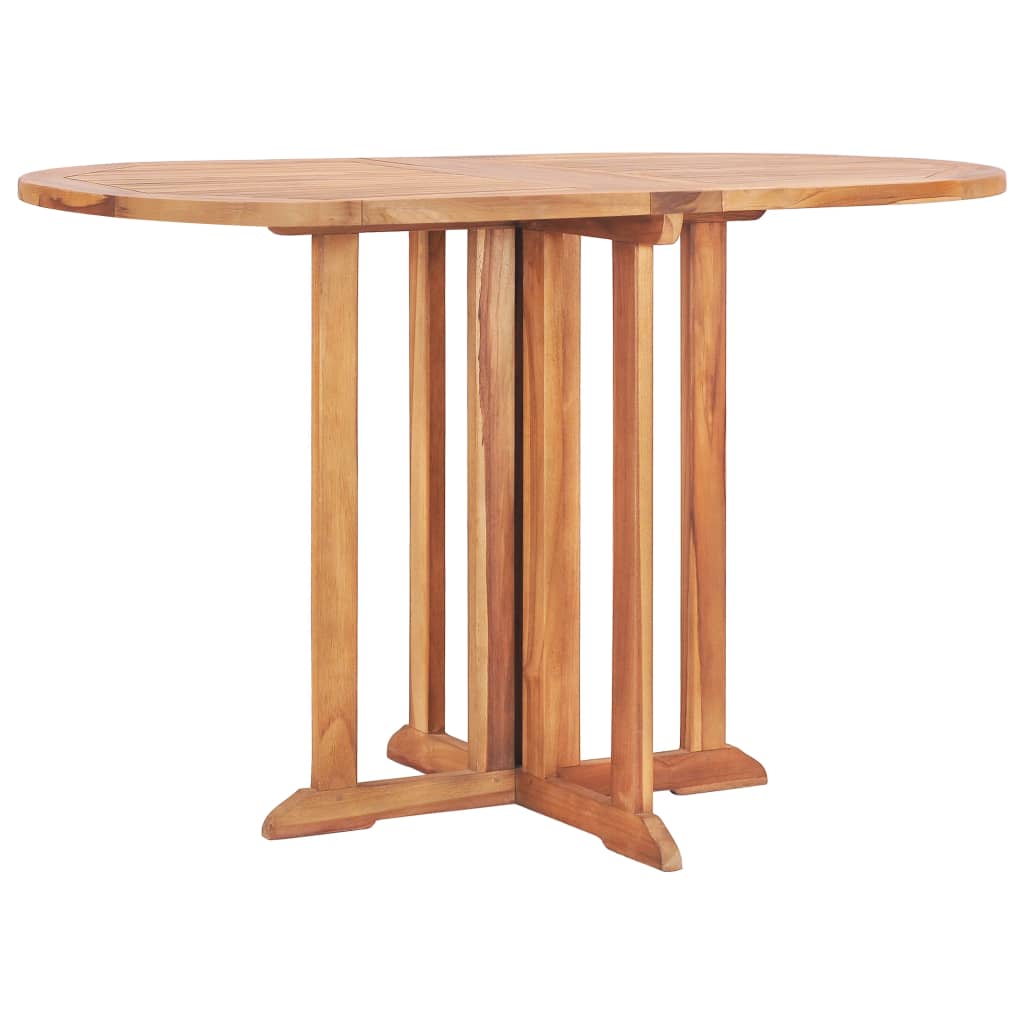 vidaXL Folding Butterfly Patio Table 59.1"x35.4"x29.5" Solid Teak Wood-12