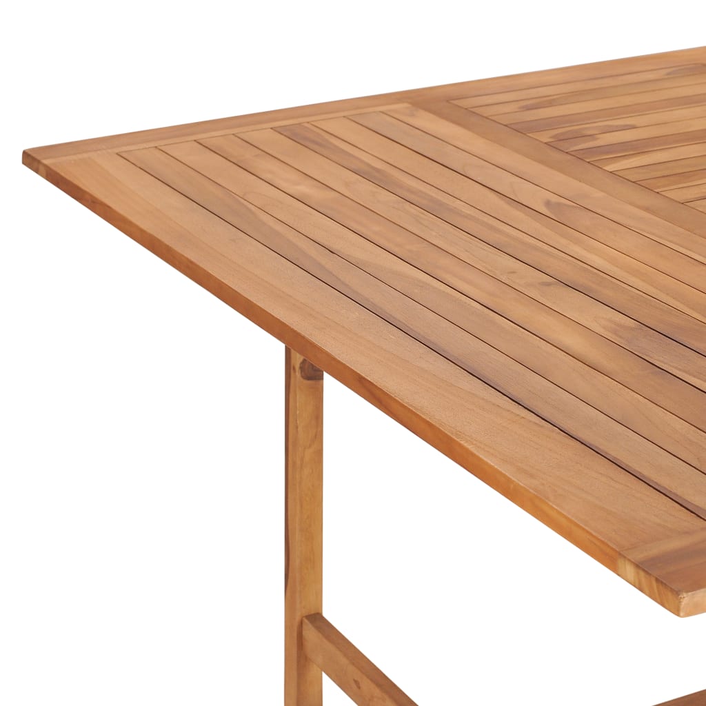 vidaXL Patio Table 59.1"x59.1"x29.9" Solid Teak Wood-4