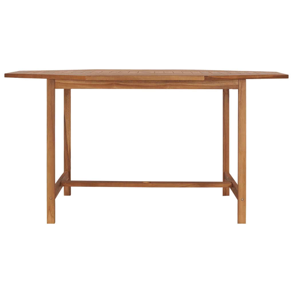 vidaXL Patio Table 59.1"x59.1"x29.5" Solid Teak Wood-1