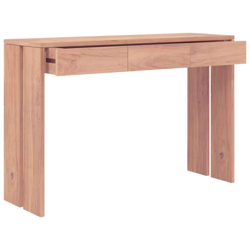 vidaXL Console Table 43.3"x13.8"x29.5" Solid Teak Wood-1