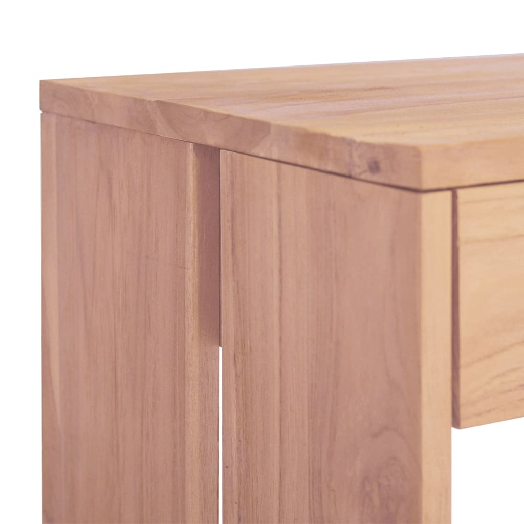 vidaXL Console Table 43.3"x13.8"x29.5" Solid Teak Wood-5