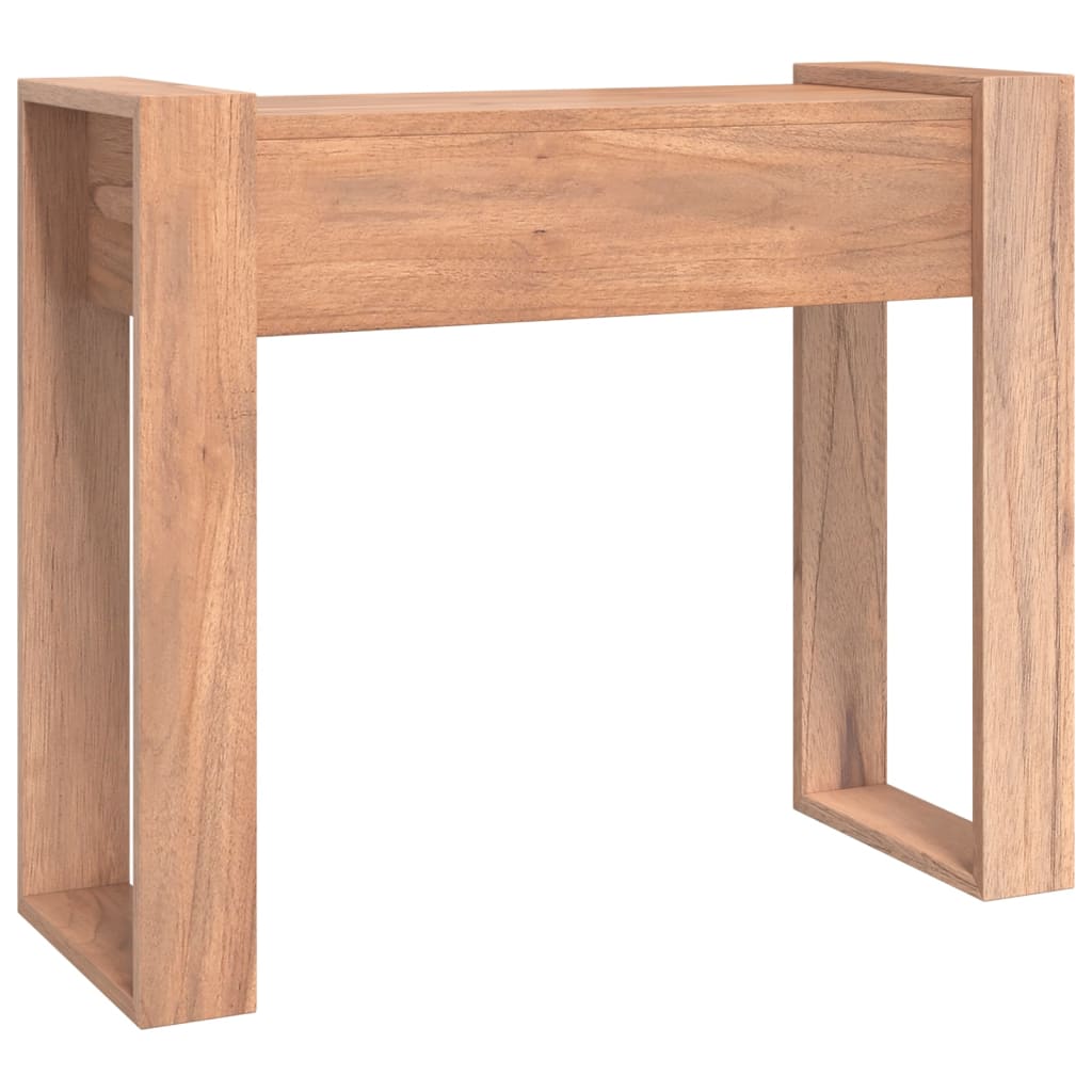 vidaXL Console Table 35.4"x13.8"x29.5" Solid Teak Wood-4