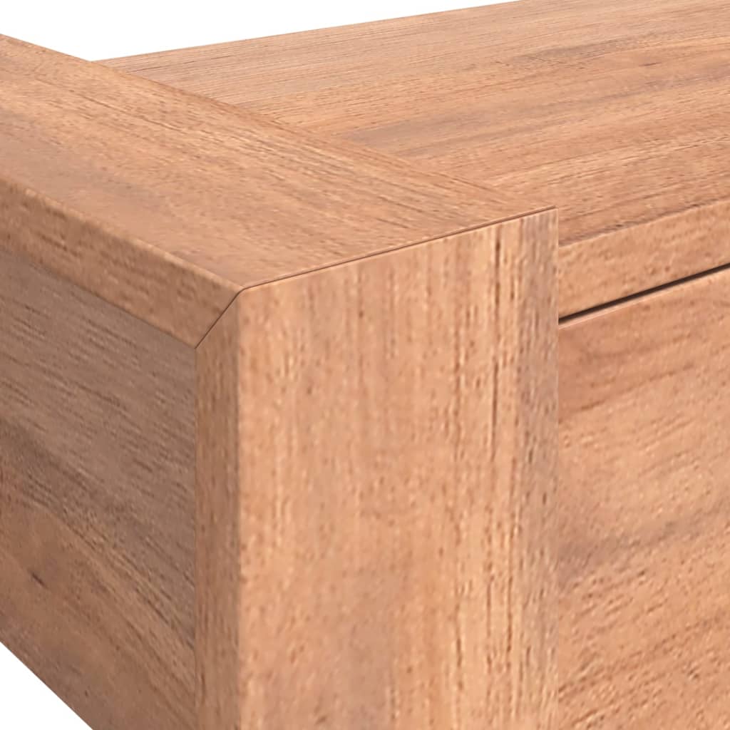 vidaXL Console Table 35.4"x13.8"x29.5" Solid Teak Wood-5