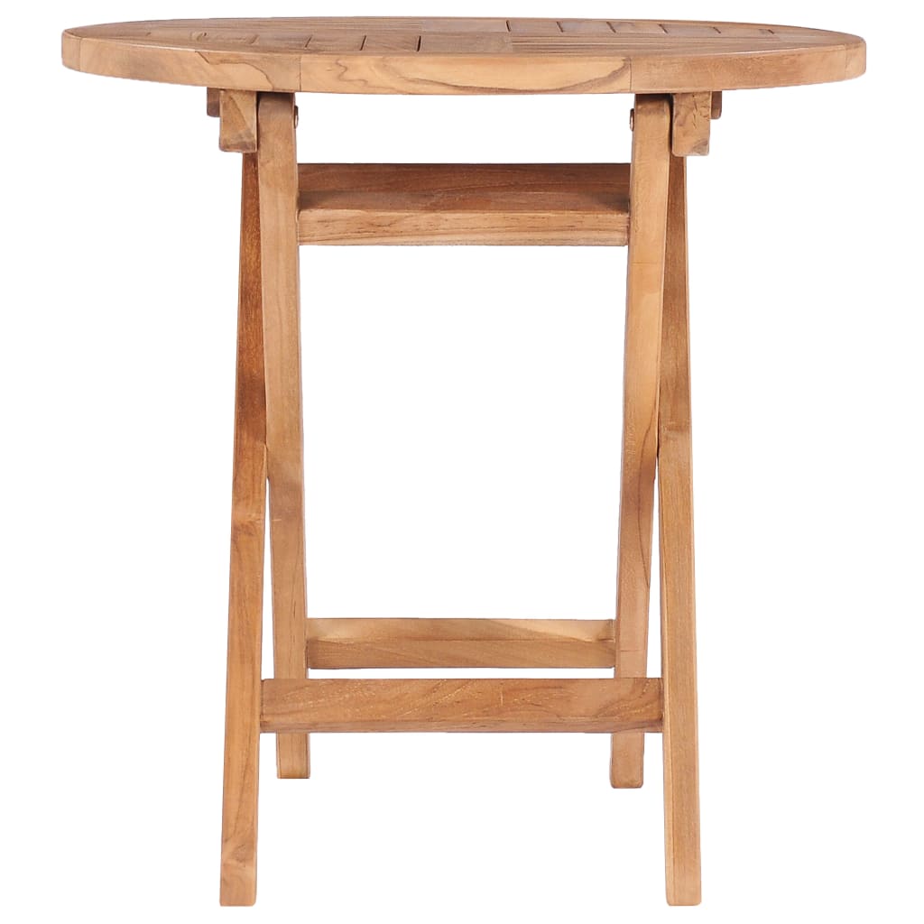 vidaXL Folding Patio Table 17.7" Solid Teak Wood-0
