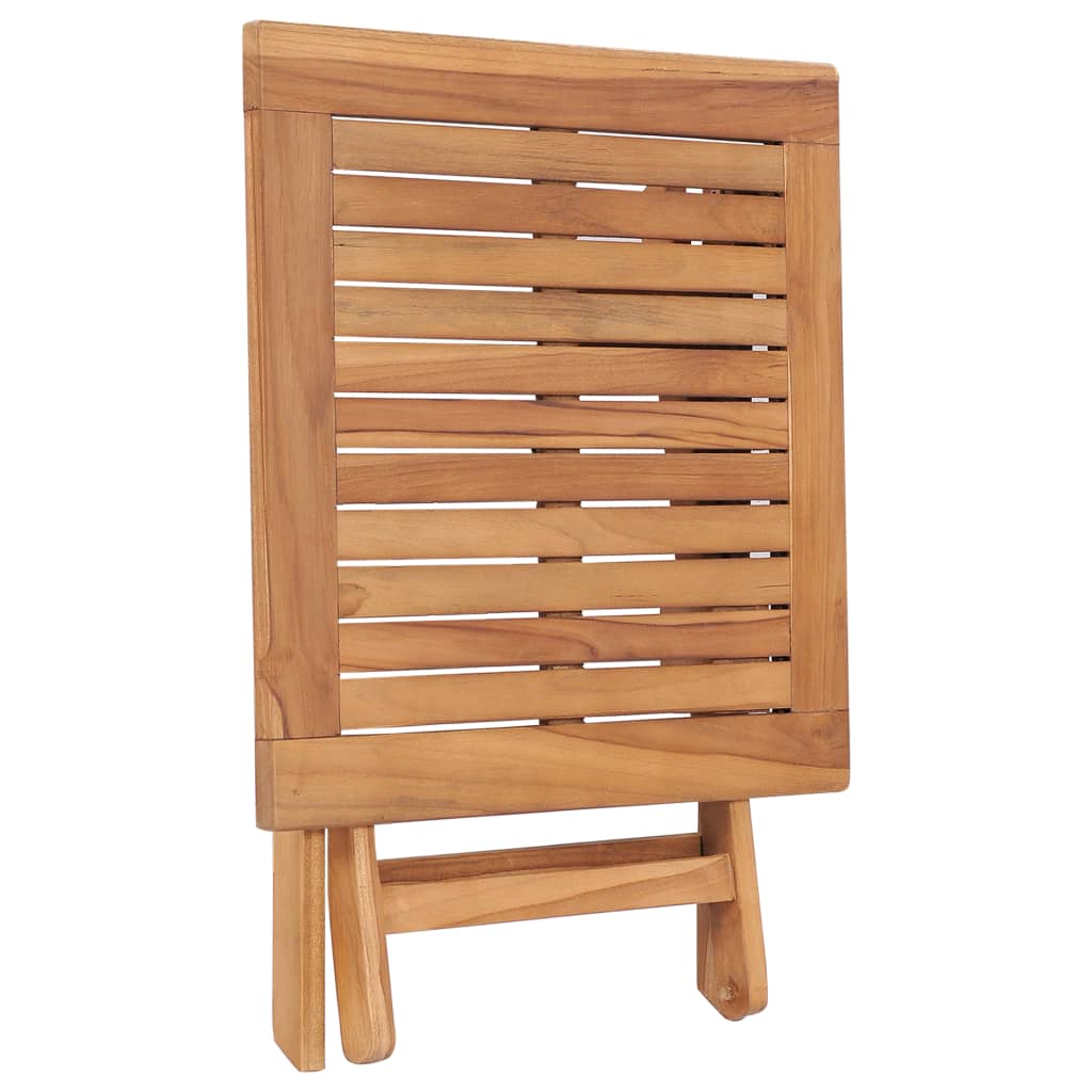 vidaXL Folding Patio Table 17.7"x17.7"x17.7" Solid Teak Wood-2