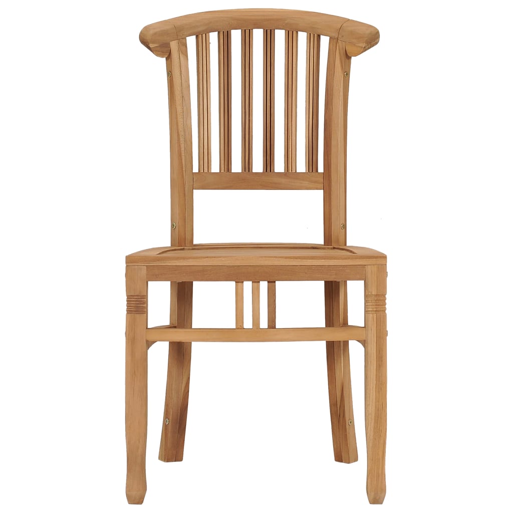 vidaXL Patio Chairs 2 pcs Solid Teak Wood-2
