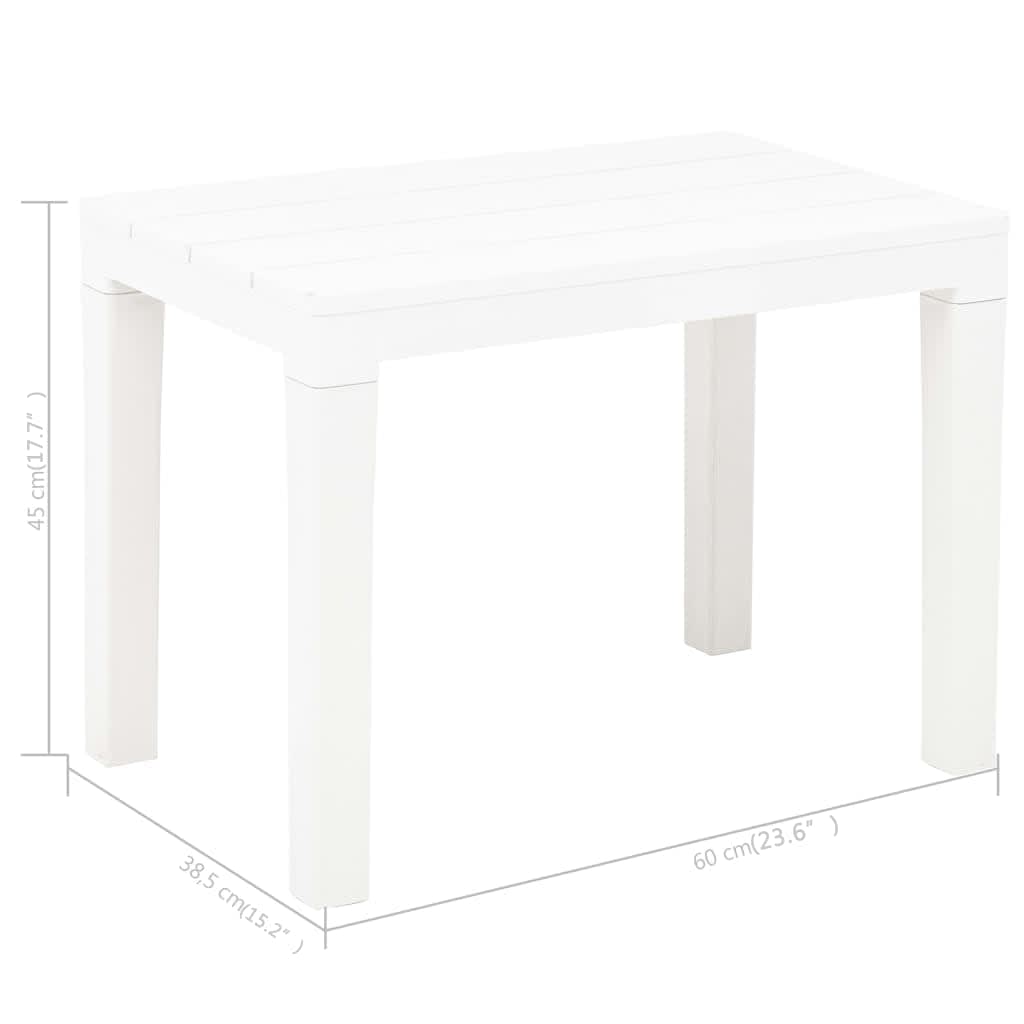 vidaXL 2x Garden Bench Plastic Outdoor Lounge Seating White/Anthracite/Mocca-5