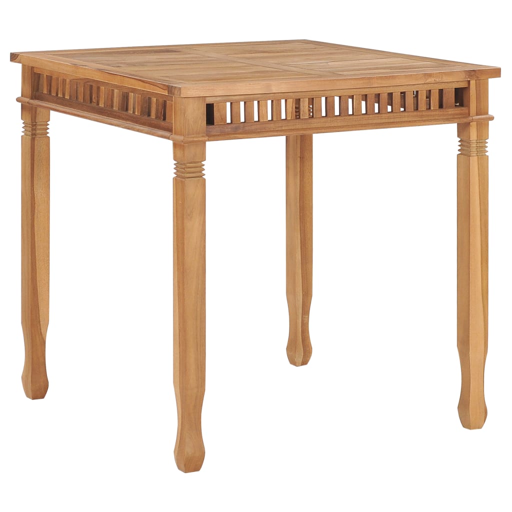 vidaXL Outdoor Dining Table Patio Table Garden Porch Furniture Solid Teak Wood-1