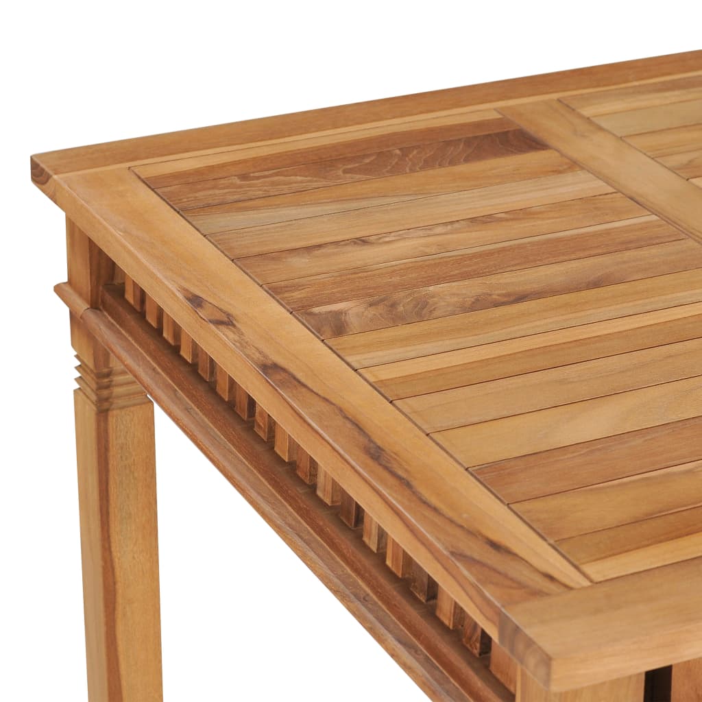 vidaXL Outdoor Dining Table Patio Table Garden Porch Furniture Solid Teak Wood-5