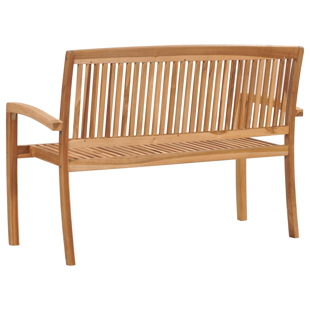 vidaXL Outdoor Patio Bench Garden Bench for Porch Balcony Solid Wood Teak-6