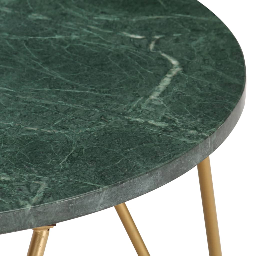 vidaXL Coffee Table End Table Side Sofa Table Real Stone with Marble Texture-2
