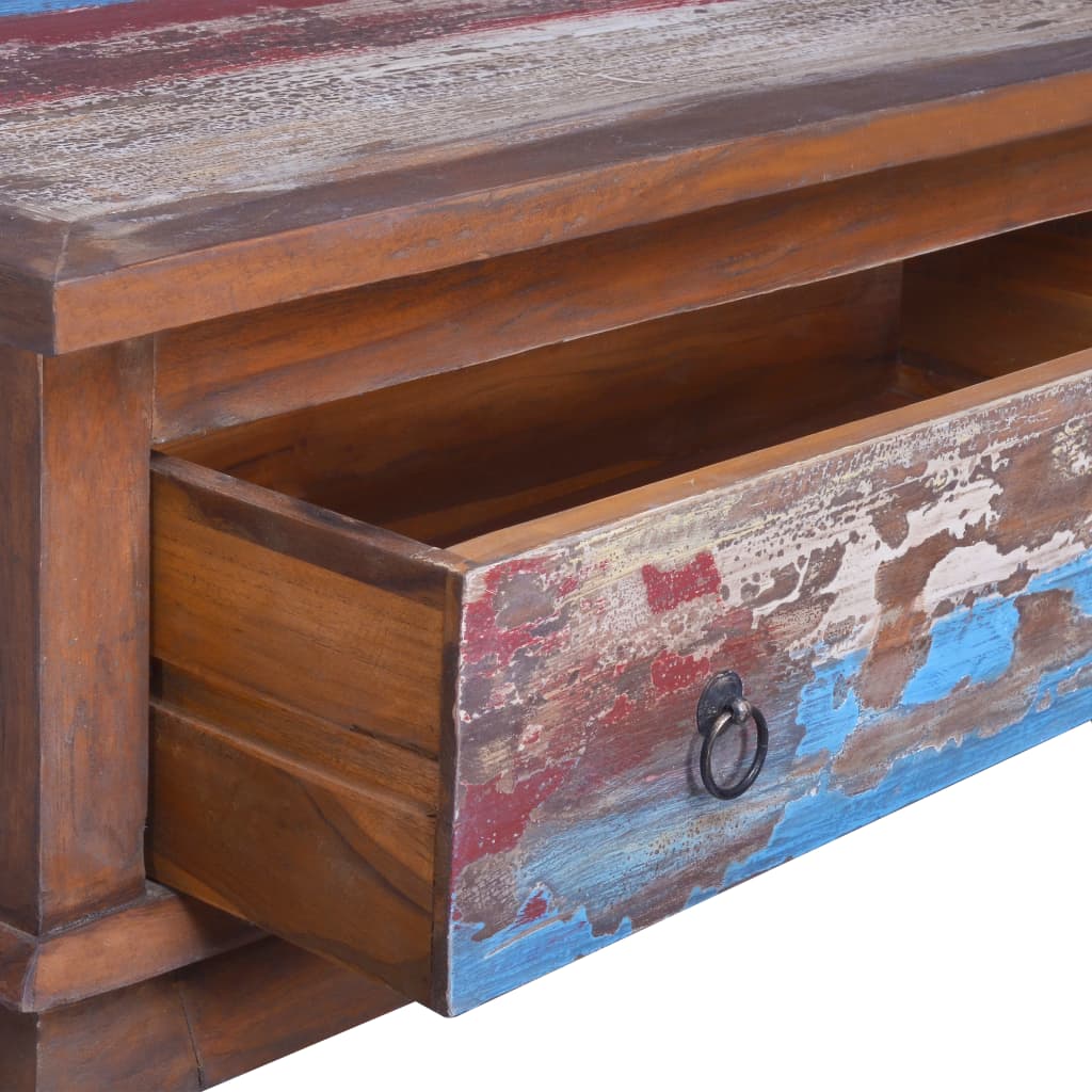 vidaXL Coffee Table End Table Accent Sofa Table Furniture Reclaimed Teak Wood-3