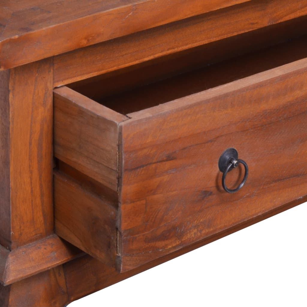 vidaXL Coffee Table End Table Accent Sofa Table Furniture Reclaimed Teak Wood-15