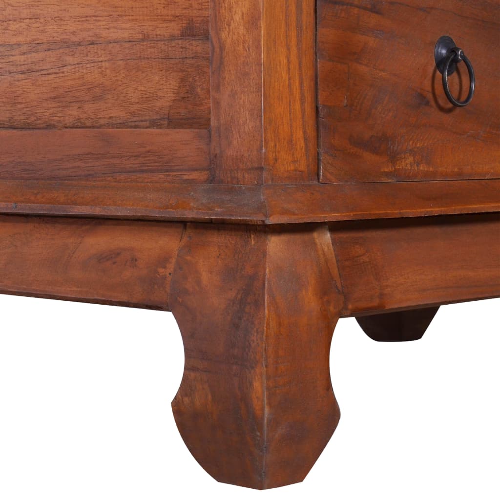 vidaXL Coffee Table End Table Accent Sofa Table Furniture Reclaimed Teak Wood-17
