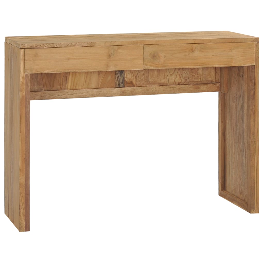 vidaXL Console Table 39.4"x13.8"x29.5" Solid Teak Wood-0