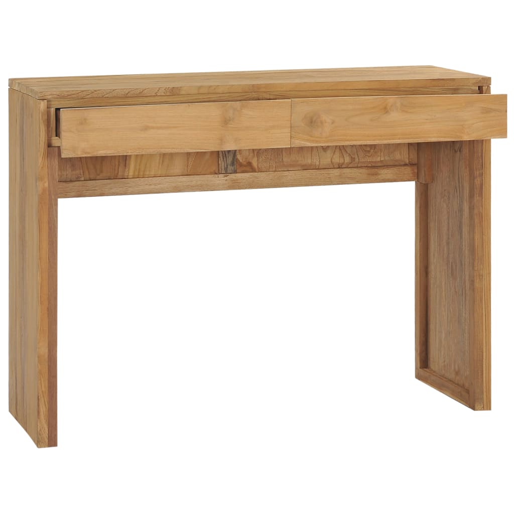 vidaXL Console Table 39.4"x13.8"x29.5" Solid Teak Wood-1
