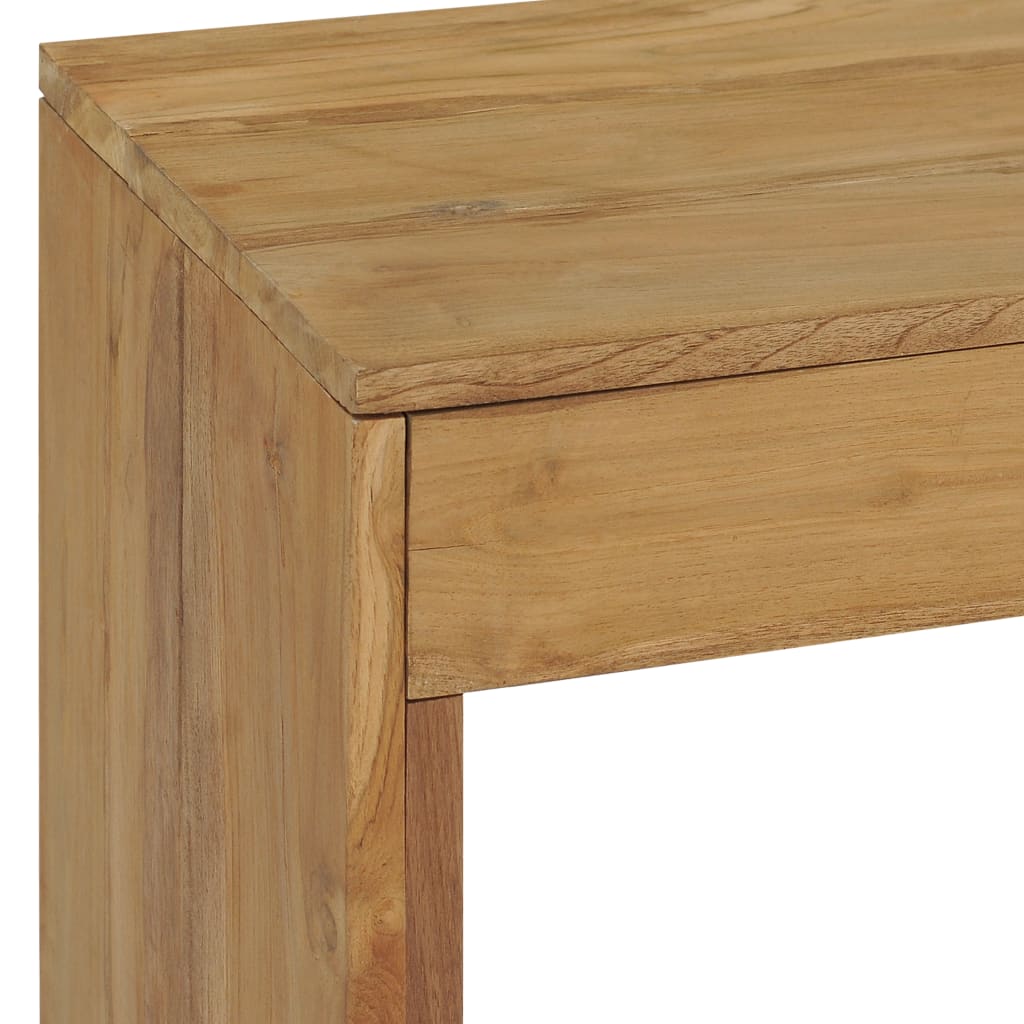 vidaXL Console Table 39.4"x13.8"x29.5" Solid Teak Wood-6