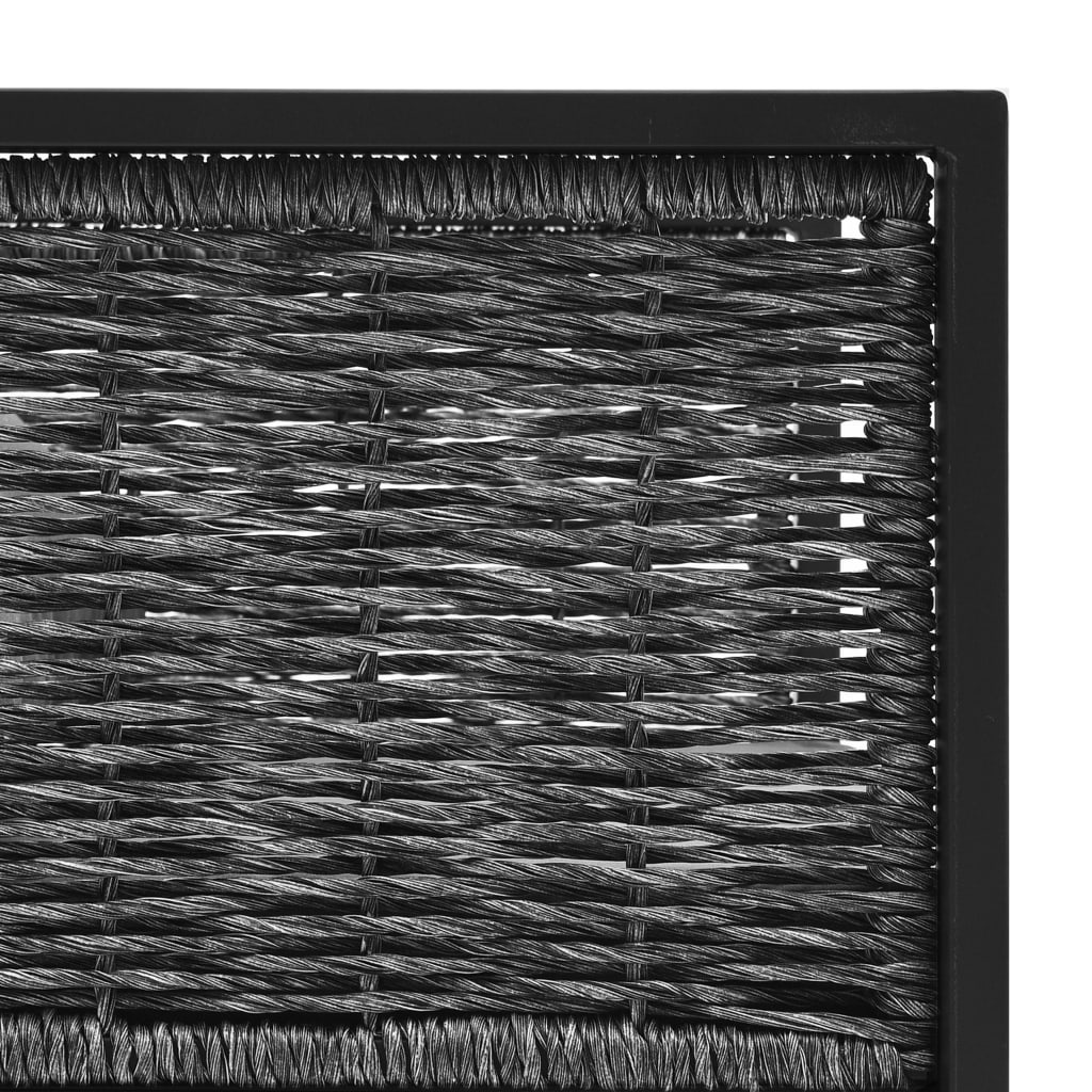 vidaXL Sectional Corner Sofa with Left Armrest Poly Rattan Anthracite-4