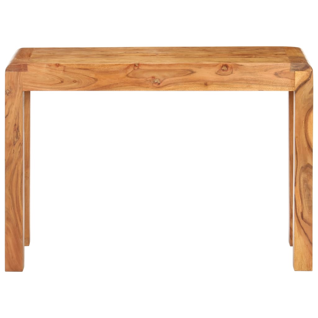 vidaXL Console Table 43.3"x15.7"x29.9" Solid Acacia Wood in Honey Finish-2